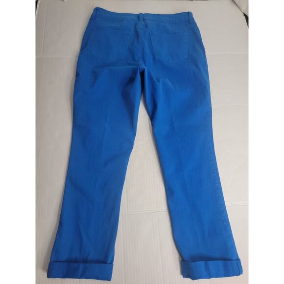 Not Your Daughters Jeans Boyfriend SZ 14 High Rise Lift Tuck Technology Blue - Picture 9 of 11